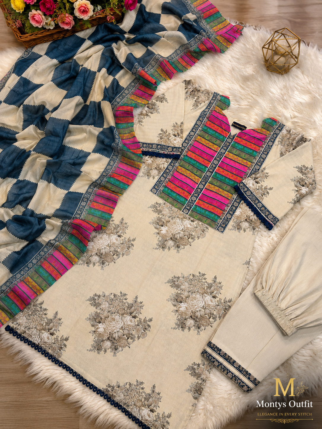 Premium Swiss Lawn-MO-AC-748| SEVEN COLOURS