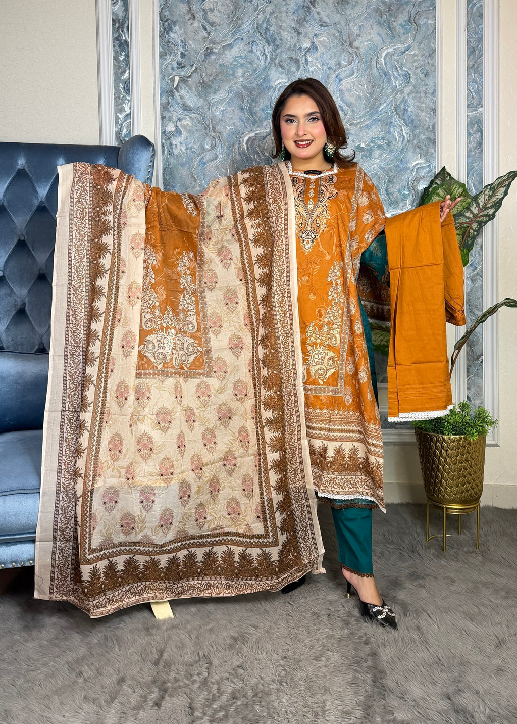 Premium Swiss Lawn-Tama