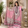 Premium Unstitched Cotton Collection – BL-WH-001   ( Bolaka White )