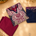 Premium Swiss Lawn- MO-AC-709 | Magenta Bloom