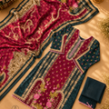 Premium Swiss Lawn- MO-AC-725 | Mahnoor Teal