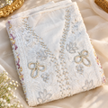 Luxury Unstitched Party Dress Collection  ( D No 151 ) (White )