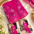 Luxury Unstitched Party Dress Collection  ( D No 151 )   ( Red  )