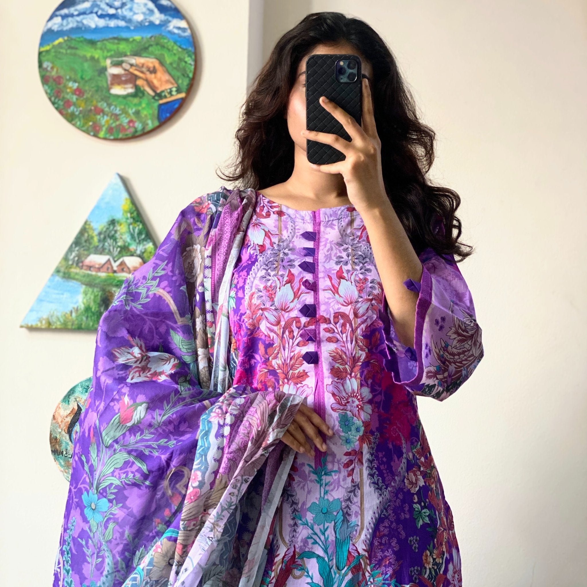 Premium Swiss Lawn-Jade Purple