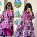 Premium Swiss Lawn-Tree Purple